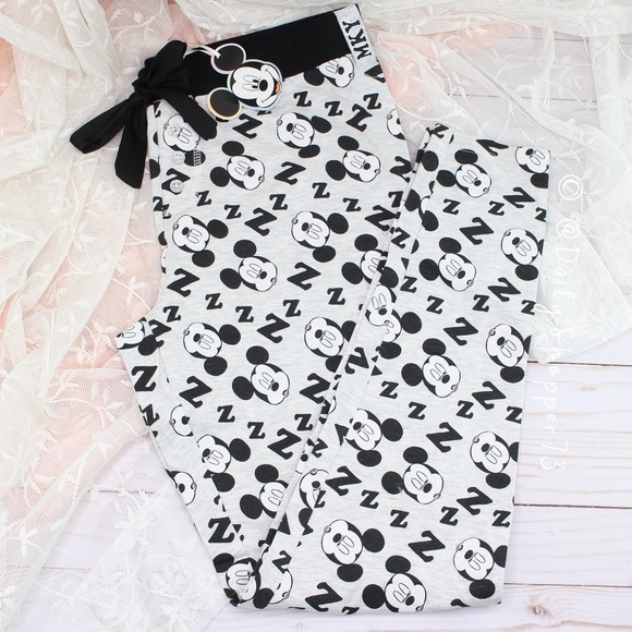 Disney Other - MKY Mickey Mouse "ZZZ" PJ Legging Pants